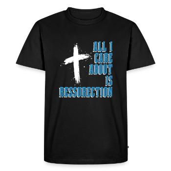 Christ Croix du Christianisme - T-shirt Premium bio Homme - noir - Devant - Nico (187cm)