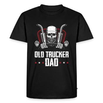 Truck driver Trucker Truck driver Dad - Men's Premium Organic T-Shirt - black - Front - Nico (187cm)