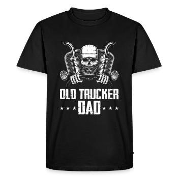 Truck driver Trucker Truck driver Dad - Men's Premium Organic T-Shirt - black - Front - Nico (187cm)