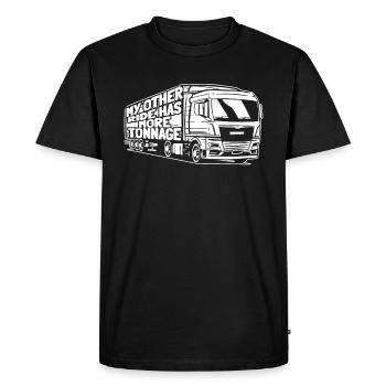 Truck driver Trucker Truck driver Humor - Men's Premium Organic T-Shirt - black - Front - Nico (187cm)