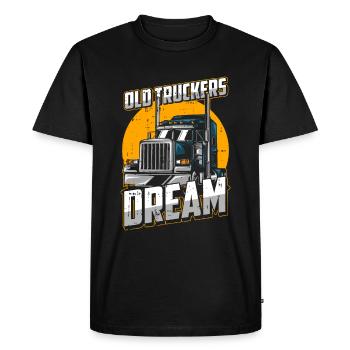 Truck Driver Trucker Truck Driver Funny - Men's Premium Organic T-Shirt - black - Front - Nico (187cm)