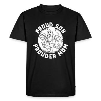 Maman Mère - T-shirt Premium bio Homme - noir - Devant - Nico (187cm)