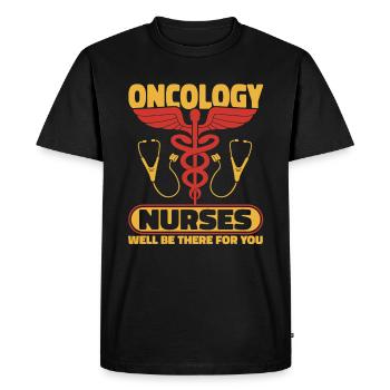 Stéthoscope infirmier - T-shirt Premium bio Homme - noir - Devant - Nico (187cm)