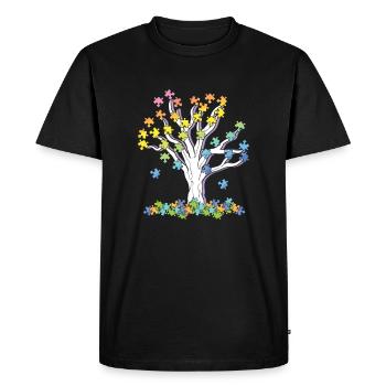 Psychologie Psychologue - T-shirt Premium bio Homme - noir - Devant - Nico (187cm)