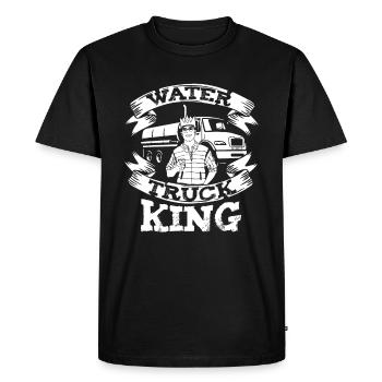Truck Driver Trucker Truck Driver Loop - T-shirt Premium bio Homme - noir - Devant - Nico (187cm)