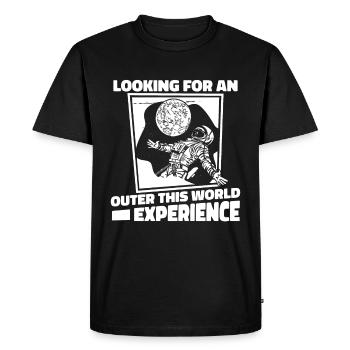 Astronaute de l’espace Colonisation de l’espace - T-shirt Premium bio Homme - noir - Devant - Nico (187cm)