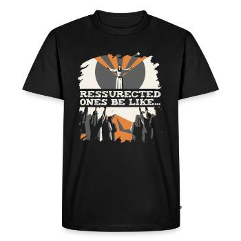 Christ Christianisme Résurrection - T-shirt Premium bio Homme - noir - Devant - Nico (187cm)