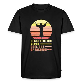 Christ Christianisme - T-shirt Premium bio Homme - noir - Devant - Nico (187cm)