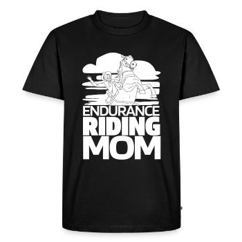 Horse Equestrian Mama Endurance Riding - Men's Premium Organic T-Shirt - black - Front - Nico (187cm)