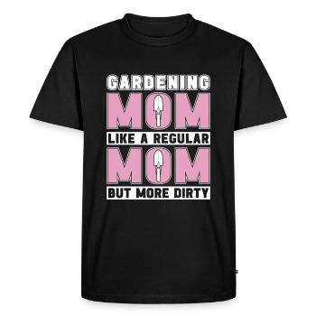 Hobby Jardinier Jardin Mère Jardinage Maman - T-shirt Premium bio Homme - noir - Devant - Nico (187cm)