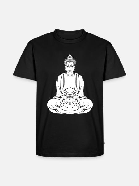 Buddha Buddhist - Men's Premium Organic T-Shirt - black