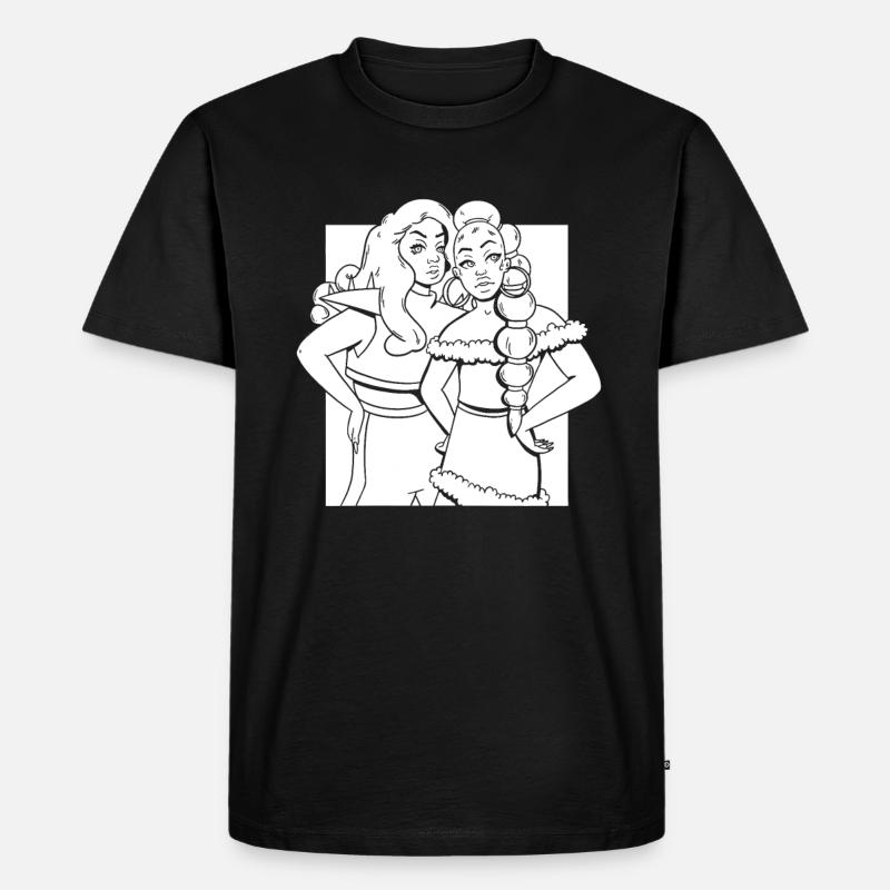 Drag Queen - Männer Premium Bio T-Shirt - Schwarz