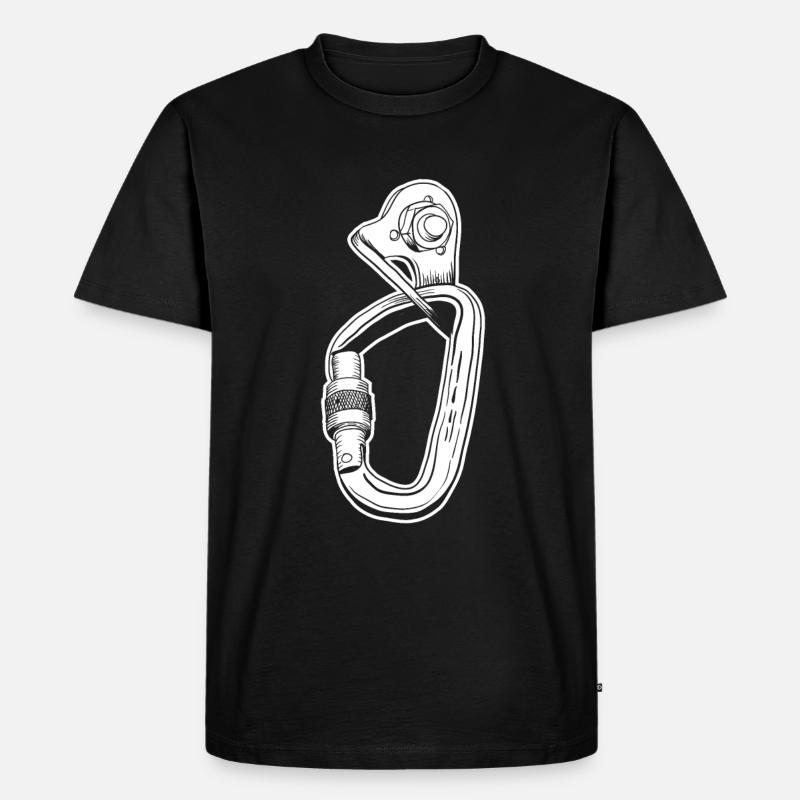 Klettern Kletterer - Männer Premium Bio T-Shirt - Schwarz
