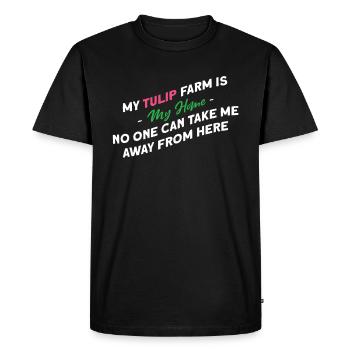 Tulips Farm Tulips - Men's Premium Organic T-Shirt - black - Front - Nico (187cm)