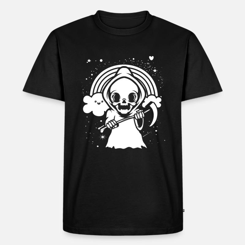 Gothic Sensemann - Männer Premium Bio T-Shirt - Schwarz