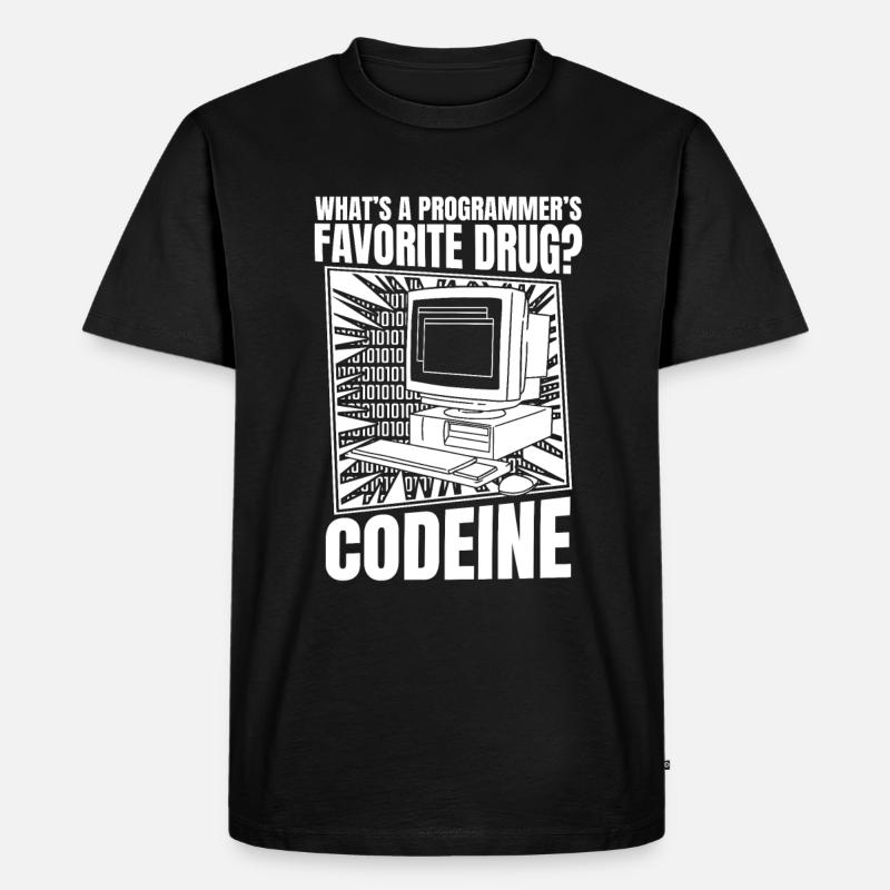 Entwickler Coder Programmierer Computer - Männer Premium Bio T-Shirt - Schwarz