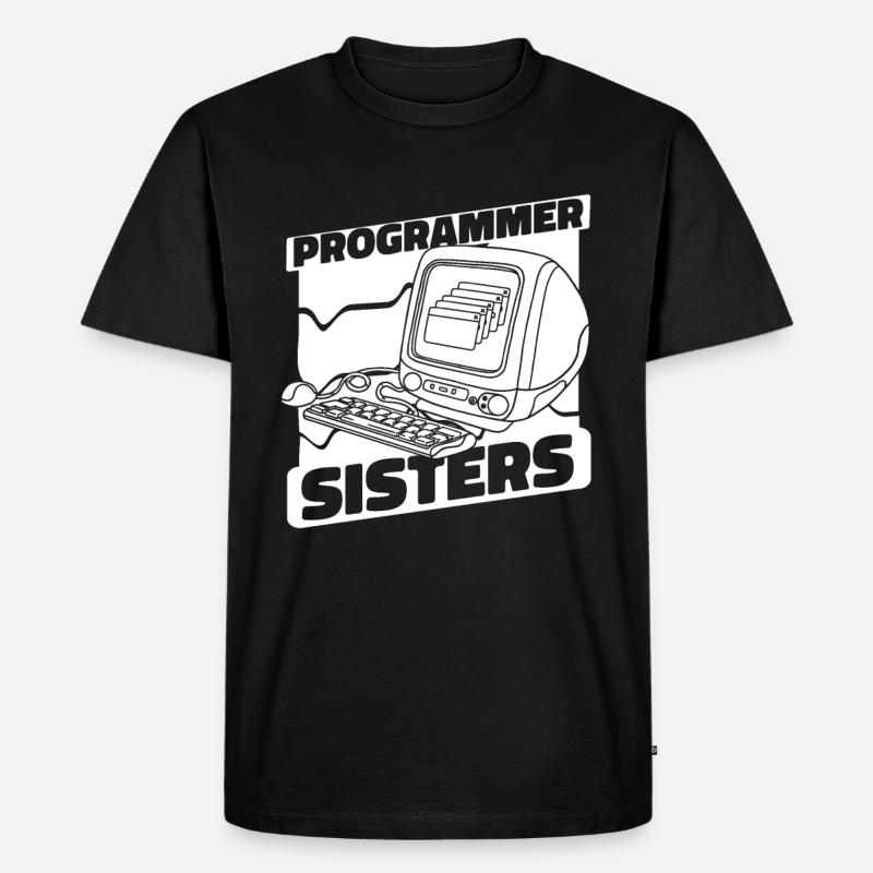 Developer Coder Programmer Computer - Men's Premium Organic T-Shirt - black
