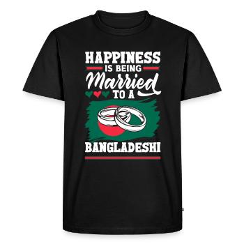 Bangladesh Bangladesh Citation du drapeau bangladais - T-shirt Premium bio Homme - noir - Devant - Nico (187cm)