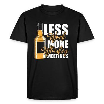 Whisky Whisky Humour - T-shirt Premium bio Homme - noir - Devant - Nico (187cm)