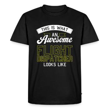Centre de contrôle des appels d’urgence Humour du centre des opérations - T-shirt Premium bio Homme - noir - Devant - Nico (187cm)