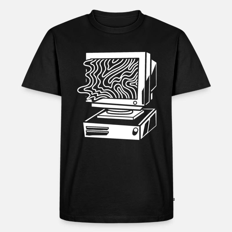 Developer Coder Programmer Computer - Men's Premium Organic T-Shirt - black