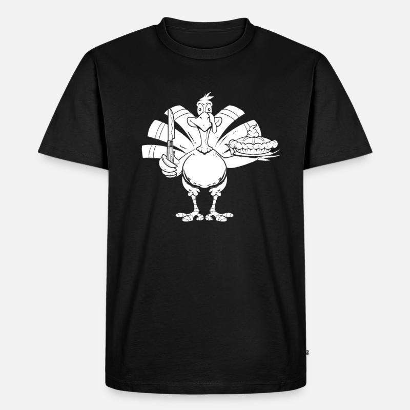 Thanksgiving - Männer Premium Bio T-Shirt - Schwarz