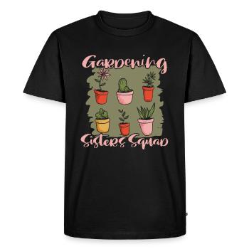 Hobby Gardener Garden Potted Plant - Men's Premium Organic T-Shirt - black - Front - Nico (187cm)