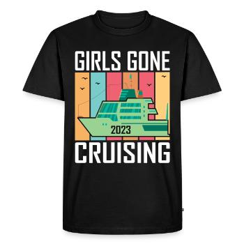 Girls Gone Cruising 2023 Design for Adventure and - Men's Premium Organic T-Shirt - black - Front - Nico (187cm)