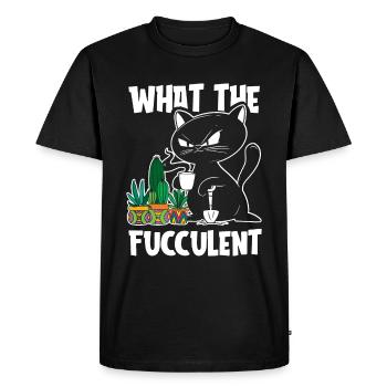 Hobby Gardener Garden Juicy Garden Cat - Men's Premium Organic T-Shirt - black - Front - Nico (187cm)