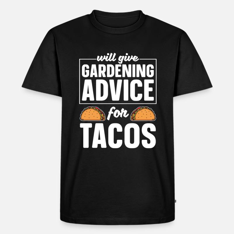 Hobbygärtner Garten Witzig - Männer Premium Bio T-Shirt - Schwarz