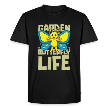 Jardinier amateur vie de jardin - T-shirt Premium bio Homme - noir - Devant - Nico (187cm)