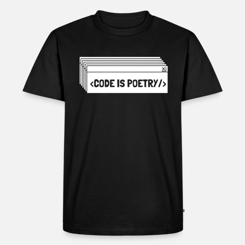 Programmeur Codeur développeur - T-shirt Premium bio Homme - noir