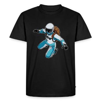 Indoor Skydiving Indoor Fallschirmspringen - Men's Premium Organic T-Shirt - black - Front - Nico (187cm)