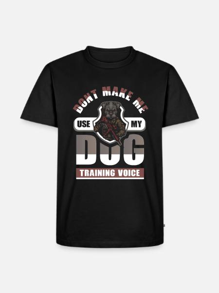 Dog Trainer Funny - Men's Premium Organic T-Shirt - black
