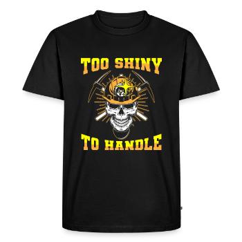 Engineer Skull Mining Engineer - Men's Premium Organic T-Shirt - black - Front - Nico (187cm)