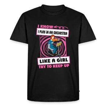 Drôle d’orchestre - T-shirt Premium bio Homme - noir - Devant - Nico (187cm)