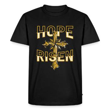 Christianisme chrétien - T-shirt Premium bio Homme - noir - Devant - Nico (187cm)