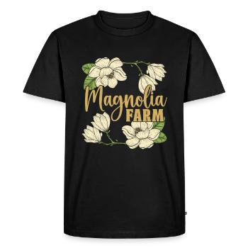 Agriculteur Agriculteur Great Magnolia Farms - T-shirt Premium bio Homme - noir - Devant - Nico (187cm)