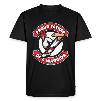 Taekwondo Père Taekwondo - T-shirt Premium bio Homme - noir - Devant - Nico (187cm)