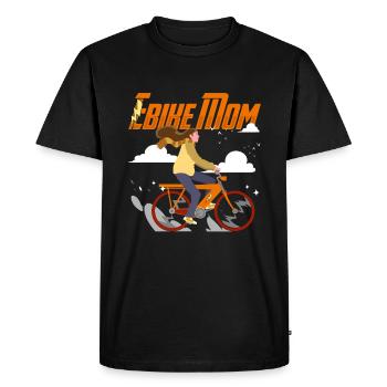 E Bike Écrou de vélo électrique - T-shirt Premium bio Homme - noir - Devant - Nico (187cm)