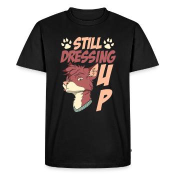 Furry Fandom Fursuits Funny - Men's Premium Organic T-Shirt - black - Front - Nico (187cm)