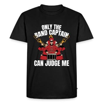 Fan Parade Captain - Men's Premium Organic T-Shirt - black - Front - Nico (187cm)