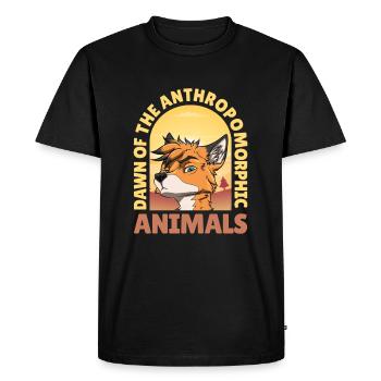 Furry Fandom Fursuits Funny - Men's Premium Organic T-Shirt - black - Front - Nico (187cm)