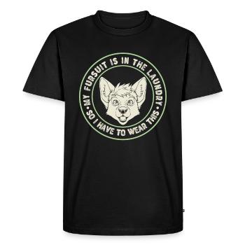 Furry Fandom Fursuits Funny - Men's Premium Organic T-Shirt - black - Front - Nico (187cm)