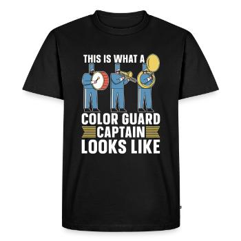 Capitaine de la parade des fans - T-shirt Premium bio Homme - noir - Devant - Nico (187cm)