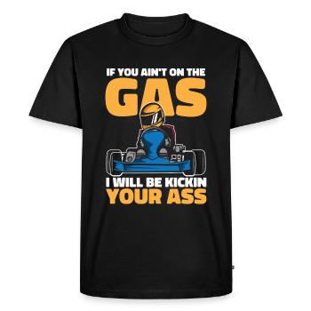 Go Kart Karting Karting Karting Driver Funny - T-shirt Premium bio Homme - noir - Devant - Nico (187cm)
