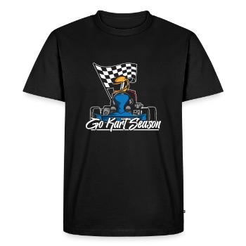 Saison de karting karting - T-shirt Premium bio Homme - noir - Devant - Nico (187cm)