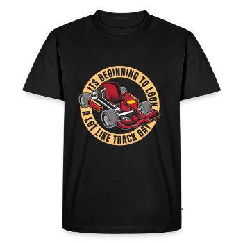 Aller karting karting pilote de kart drôle - T-shirt Premium bio Homme - noir - Devant - Nico (187cm)