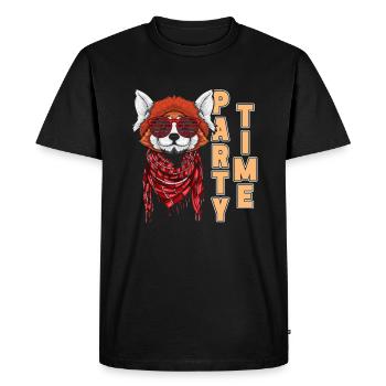 Furry Fandom Fursuits Party Party Time - T-shirt Premium bio Homme - noir - Devant - Nico (187cm)