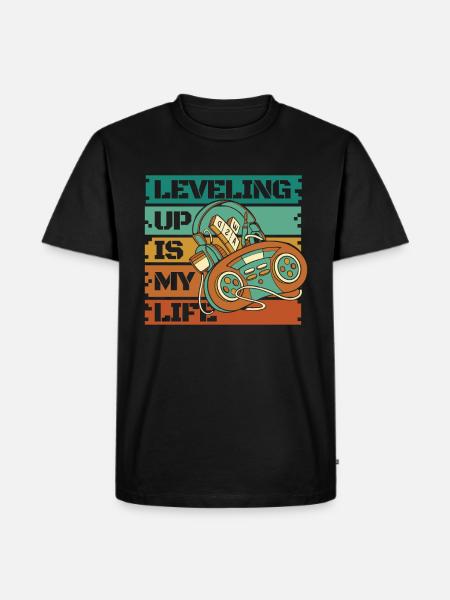 Gamer Gaming Life - Men's Premium Organic T-Shirt - black